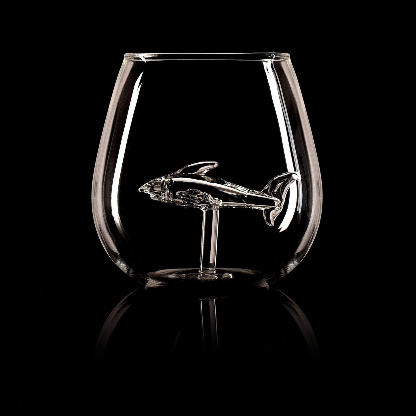Shark in a Glass Drinking Glass