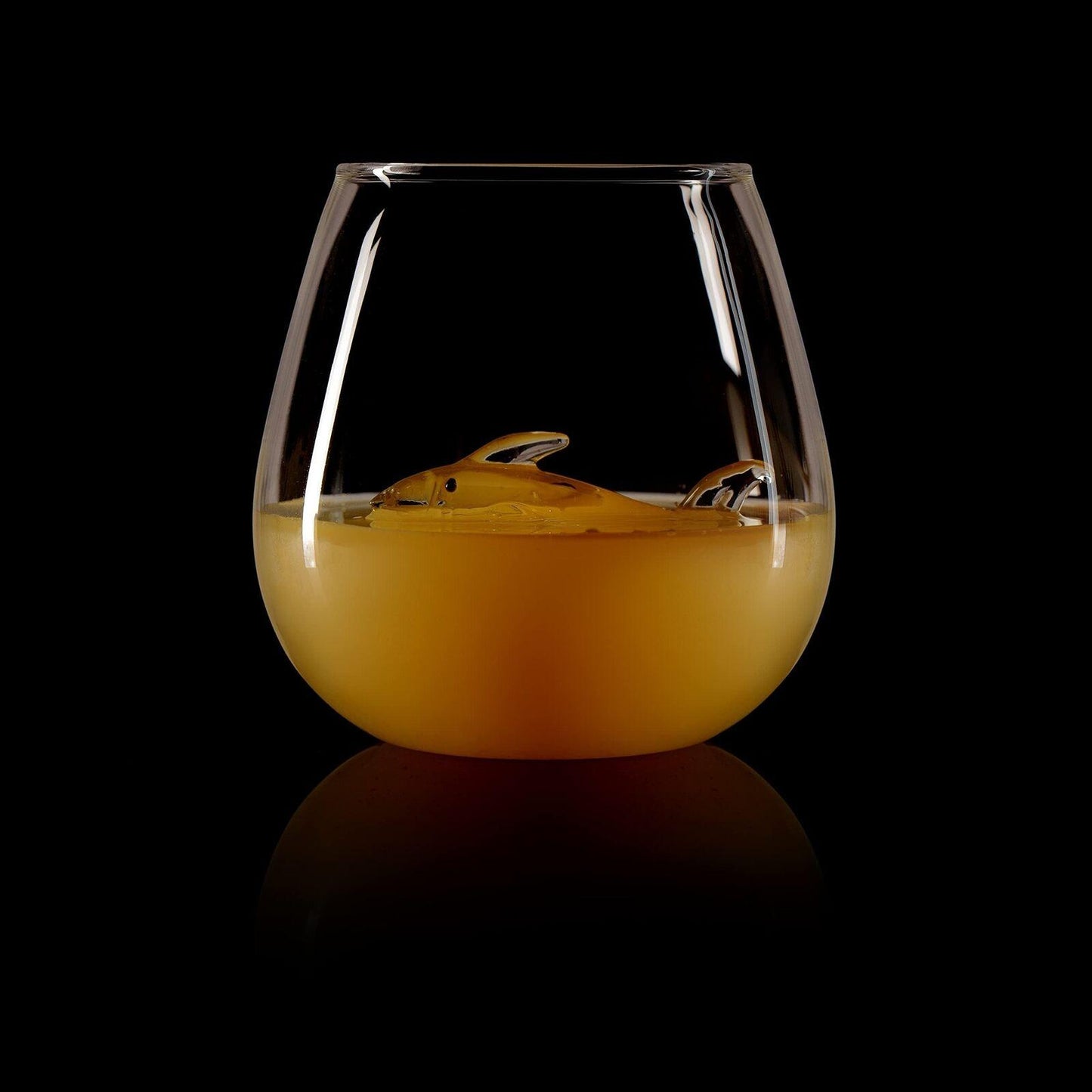 Shark in a Glass Drinking Glass