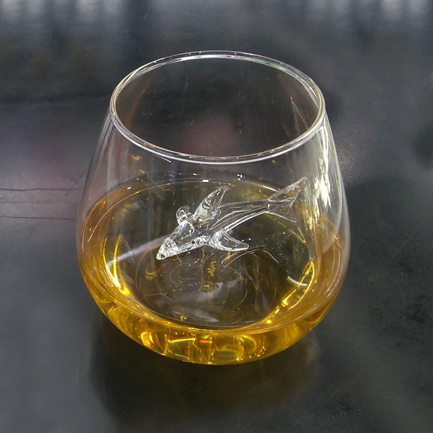 Shark in a Glass Drinking Glass