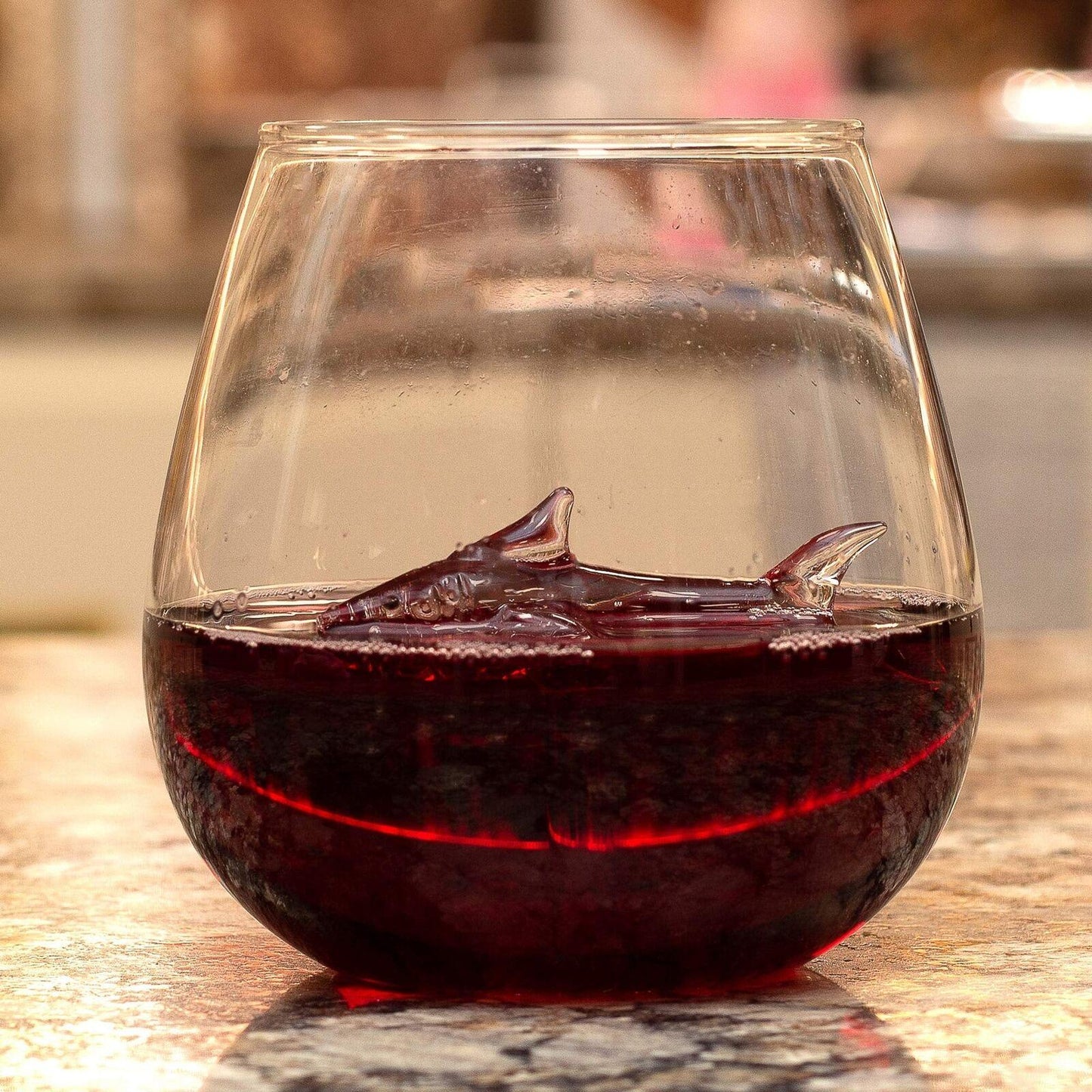 Shark in a Glass Drinking Glass