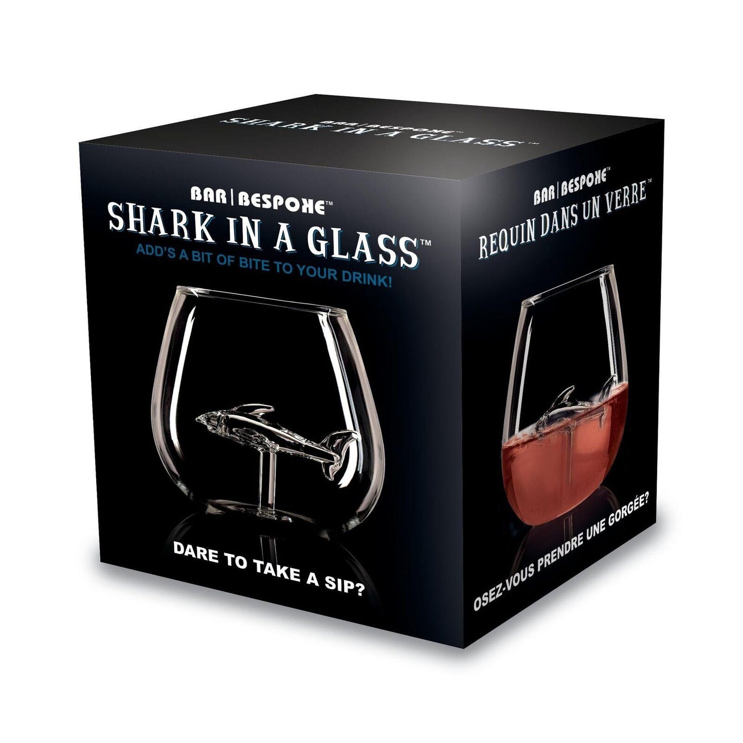 Shark in a Glass Drinking Glass