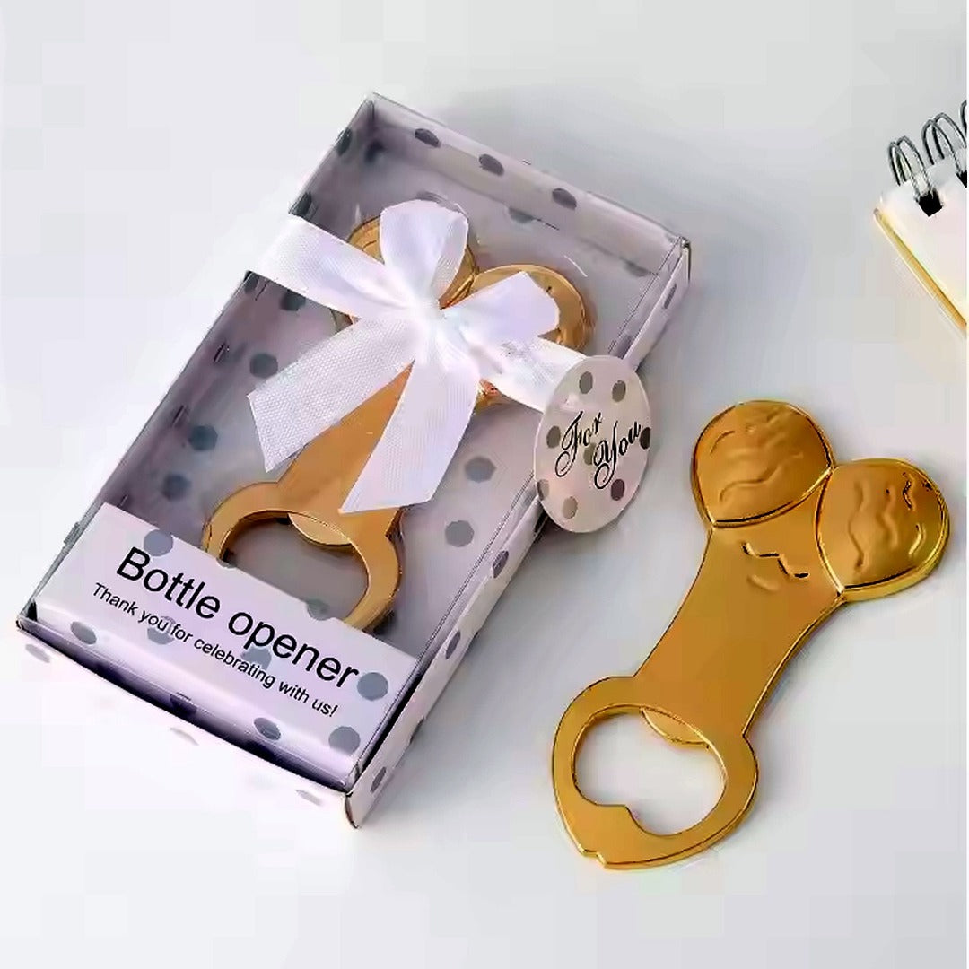 Penis Willy Bottle Opener Gold Fun Party Gift Wedding Christmas Halloween Bachelorette Party