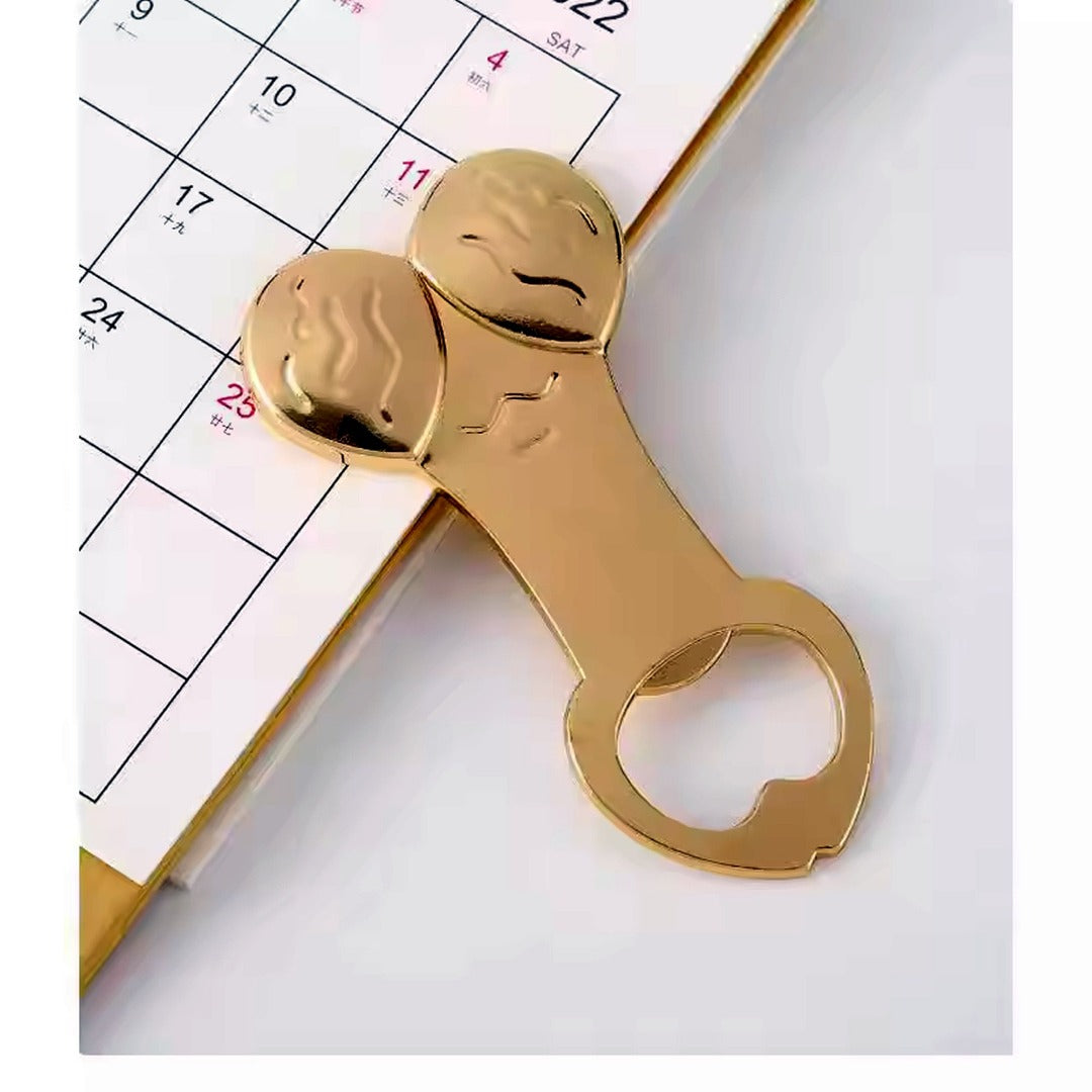 Penis Willy Bottle Opener Gold Fun Party Gift Wedding Christmas Halloween Bachelorette Party