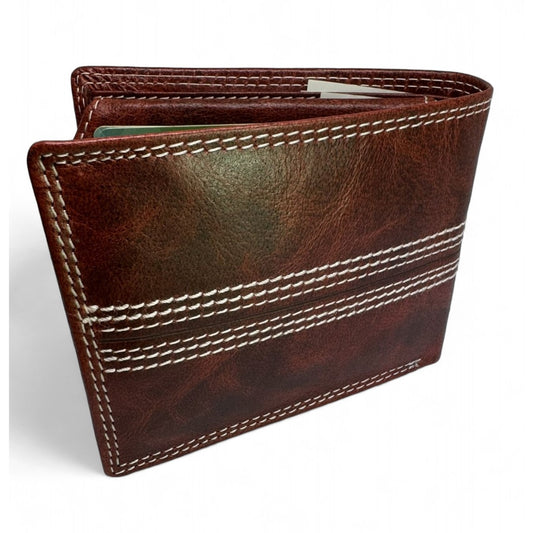 CRICKET-GIFTS - Buffalo Leather Cricket Wallet | RFID Protection | 7 Card Slots | Coin Pouch & ID Holder