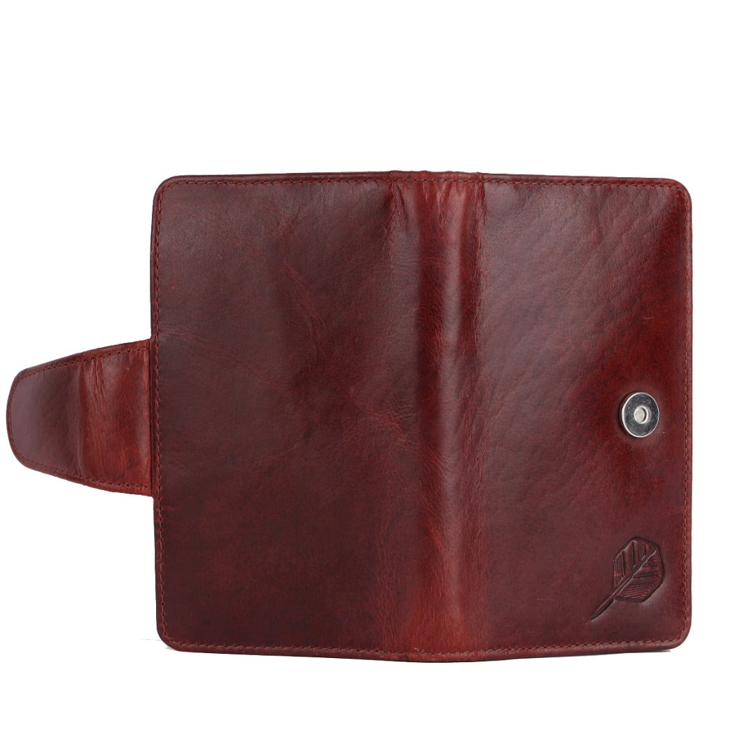 SPORTGIFTZ The Ultimate Buffalo Leather Darts Wallet - Red
