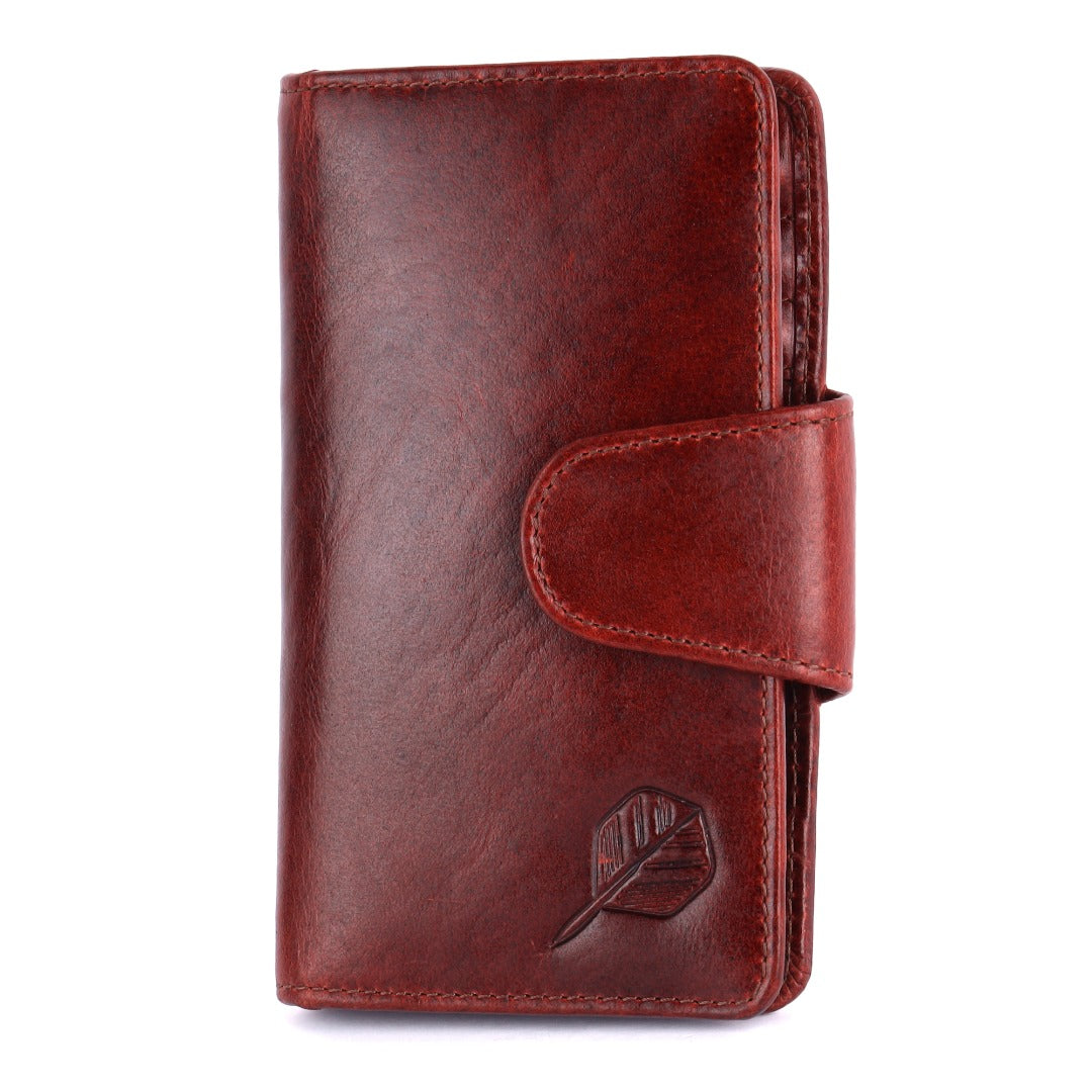 SPORTGIFTZ The Ultimate Buffalo Leather Darts Wallet - Red