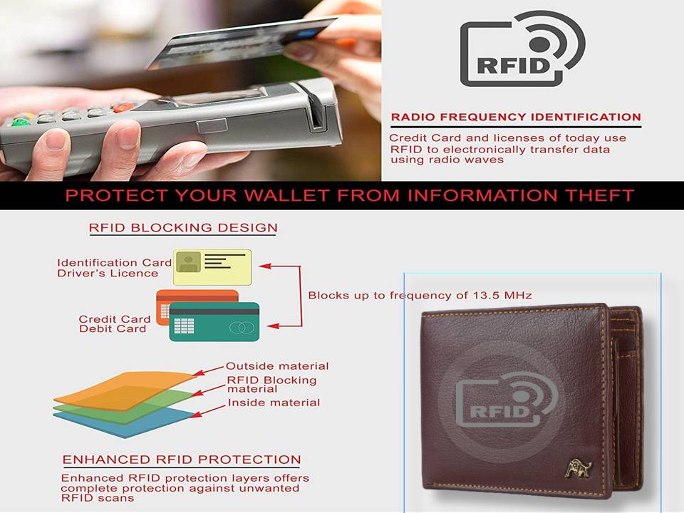 WILDBUFF Mens Brown Leather Wallet Timeless Everyday Wallet, Gift Ready