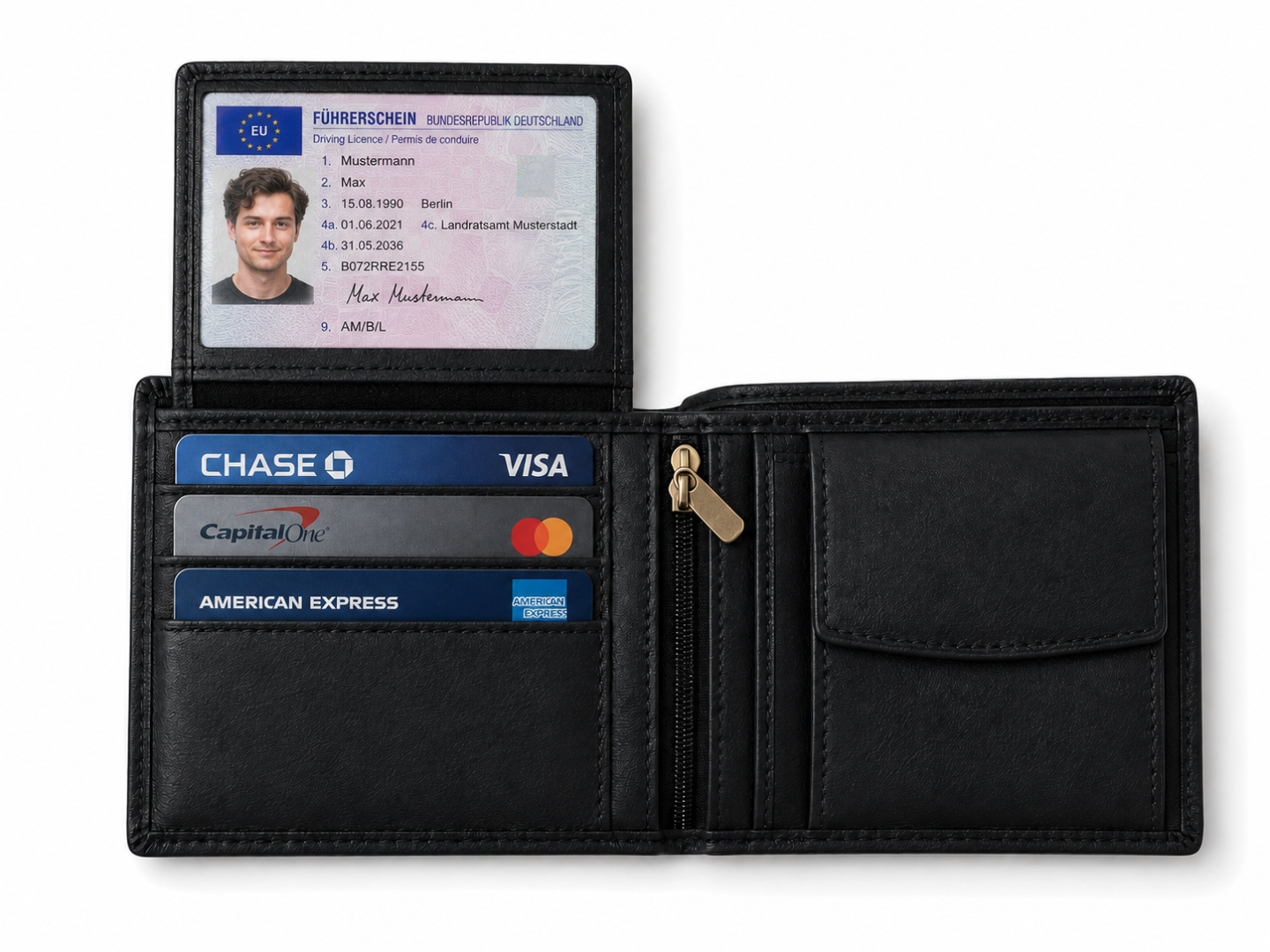 SPORTGIFTZ Orange and Blue Motorsport Wallet
