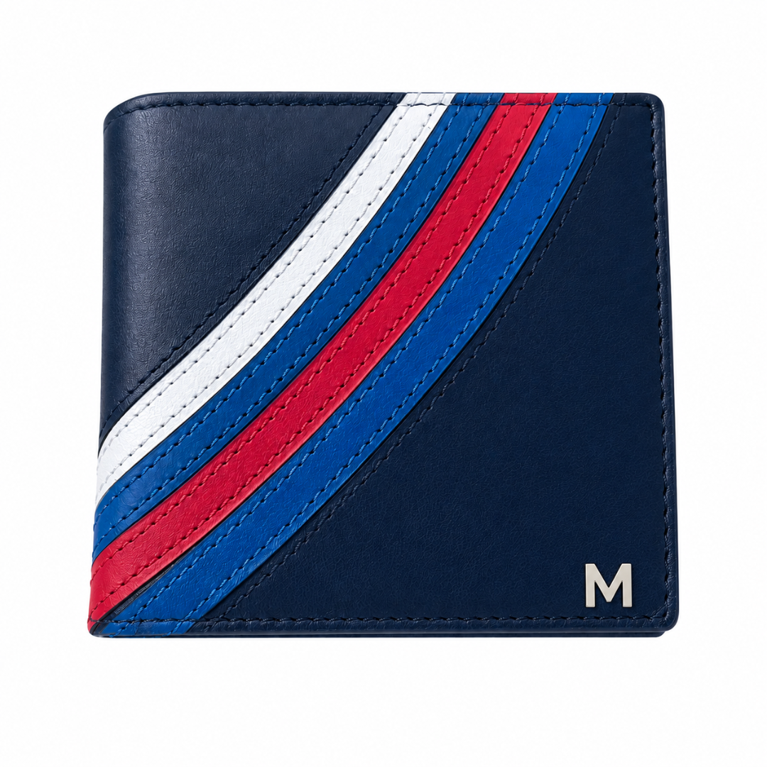 SPORTGIFTZ Red White and Blue Motorsport Wallet