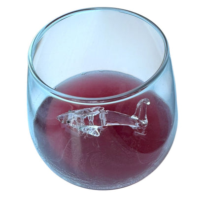 Shark in a Glass Drinking Glass