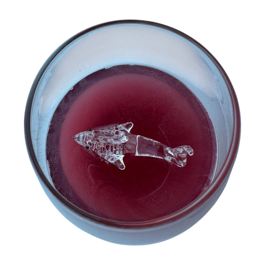 Shark in a Glass Drinking Glass