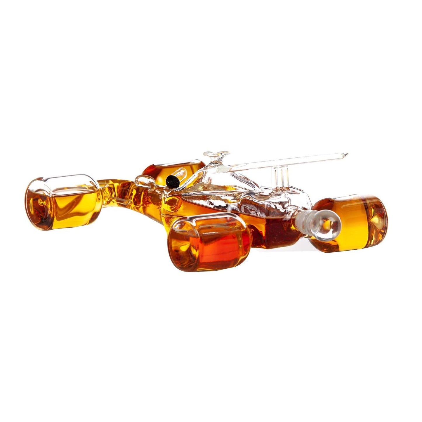 Racing Car Whiskey Decanter | 400ml Capacity | Inspired by 70s & 80s Racing Cars | Includes Glass Ball Stopper & Funnel | Ideal for Motor Sports Enthusiasts | Borosilicate Glass