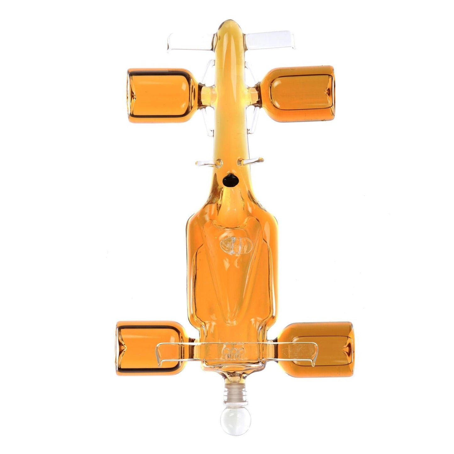 Racing Car Whiskey Decanter | 400ml Capacity | Inspired by 70s & 80s Racing Cars | Includes Glass Ball Stopper & Funnel | Ideal for Motor Sports Enthusiasts | Borosilicate Glass