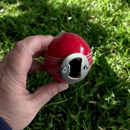 CRICKET-GIFTS Recessed Real Cricket Ball Bottle Opener