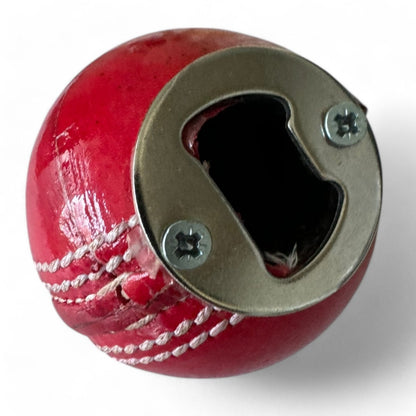 CRICKET-GIFTS Recessed Real Cricket Ball Bottle Opener