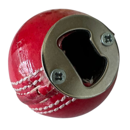 CRICKET-GIFTS Recessed Real Cricket Ball Bottle Opener