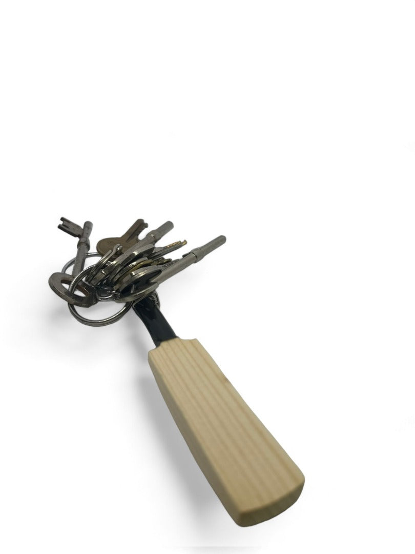 CRICKET-GIFTS Mini Cricket Bat Keyring ? Stylish and Durable Wooden Keychain for Cricket Lovers, Perfect Souvenir, Gift, or Accessory for Bags and Keys