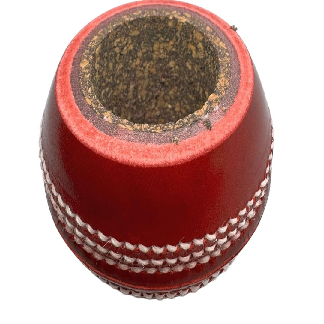 CRICKET-GIFTS - Cricket Ball Pen and Pencil Holder | Cork & Rubber Core | Ideal Desk Accessory for Cricket Enthusiasts