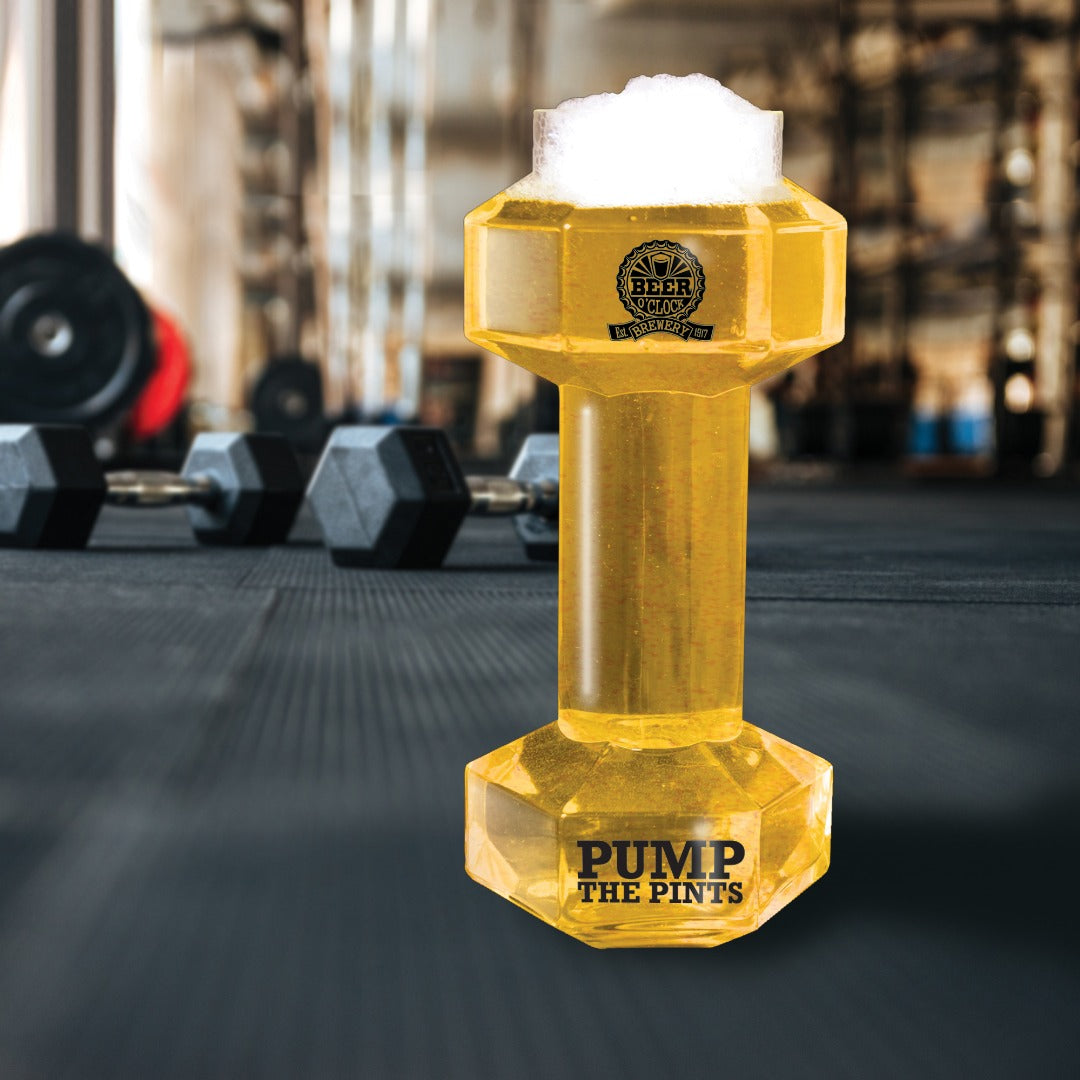 Beer O'Clock Dumbbell Beer Glass