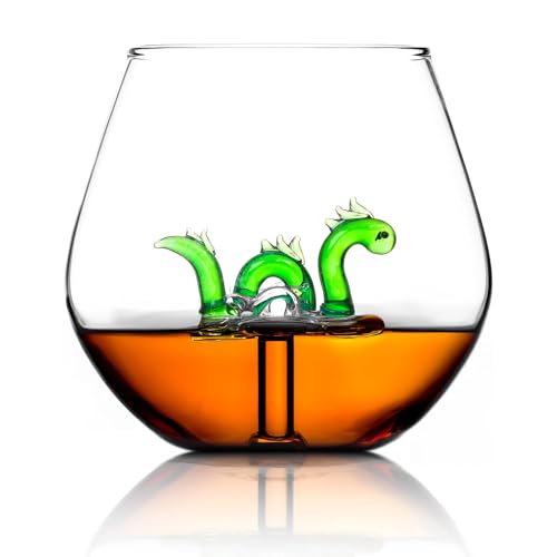 Mythical Loch Ness Monster Tumbler, Novelty Glassware, Generous Capacity