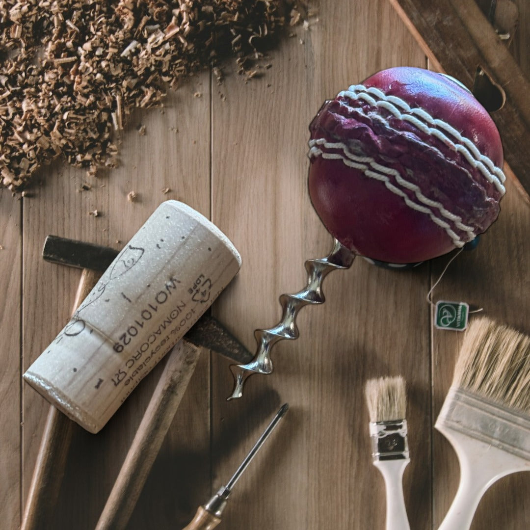 Mini Cricket Ball Wine Opener