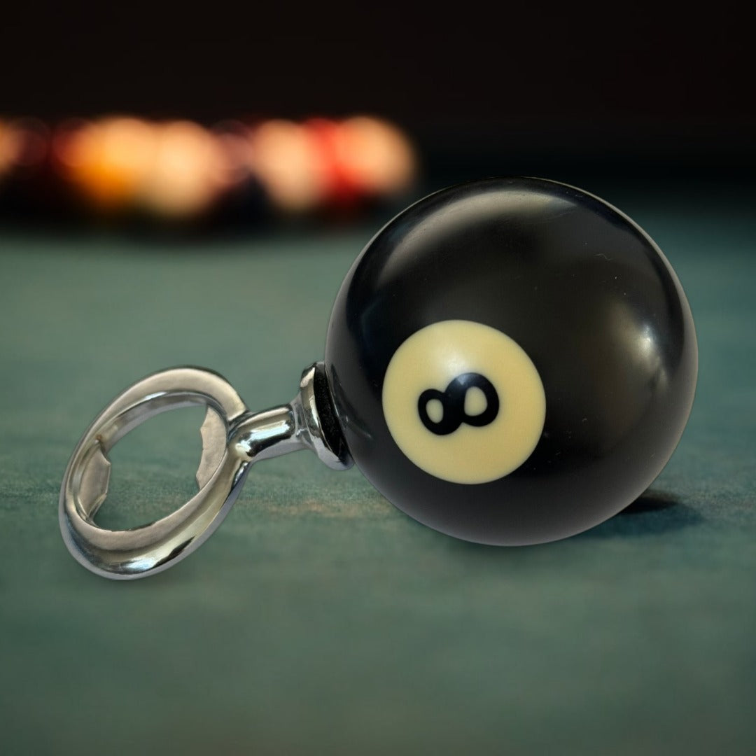 SPORTGIFTZ 8 Ball Bottle Opener Unique Pool Ball Design ? Durable and Stylish Bar Accessory for Beer and Soda Bottles ? Perfect Gift for Billiards and Sports Lovers