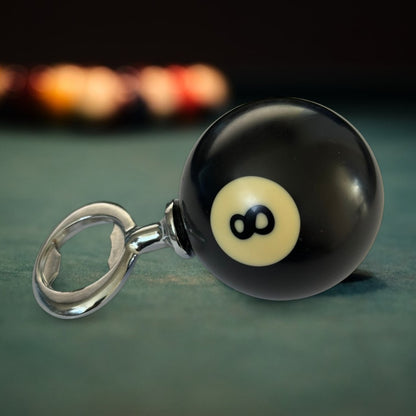 SPORTGIFTZ 8 Ball Bottle Opener Unique Pool Ball Design ? Durable and Stylish Bar Accessory for Beer and Soda Bottles ? Perfect Gift for Billiards and Sports Lovers
