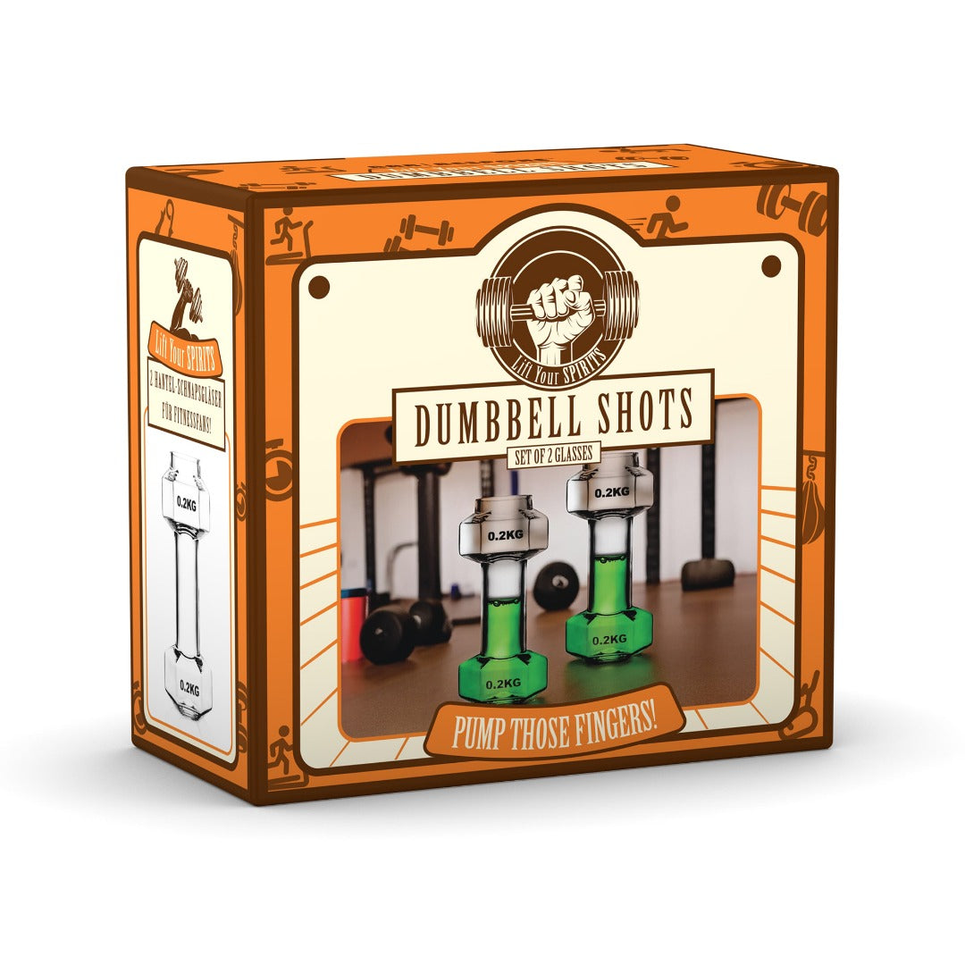 Dumbbell Shot Glasses 2 Pack