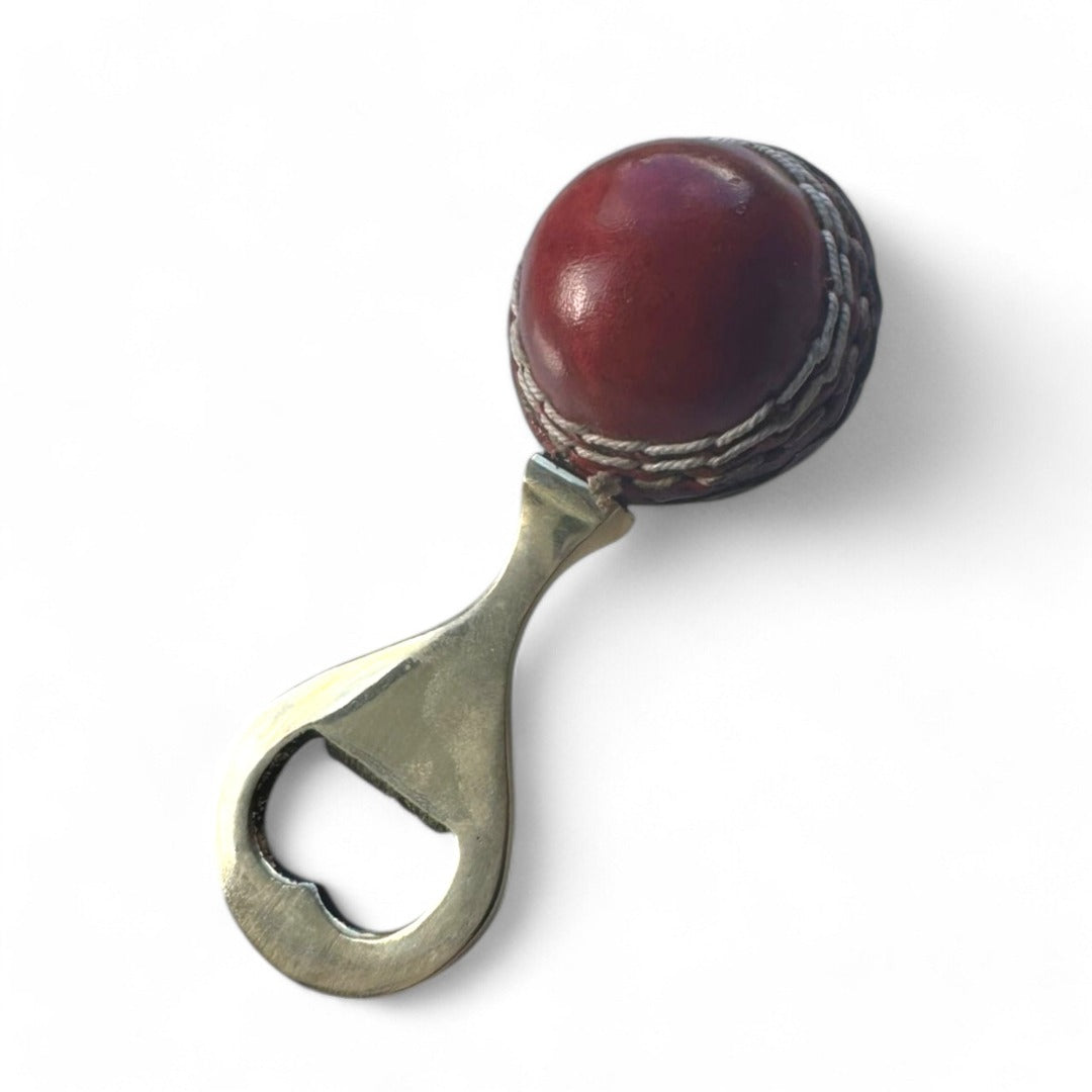 CRICKET-GIFTS Mini Cricket Ball Bottle Opener ? Unique Sports-Themed Bottle Opener Crafted from a Mini Cricket Ball