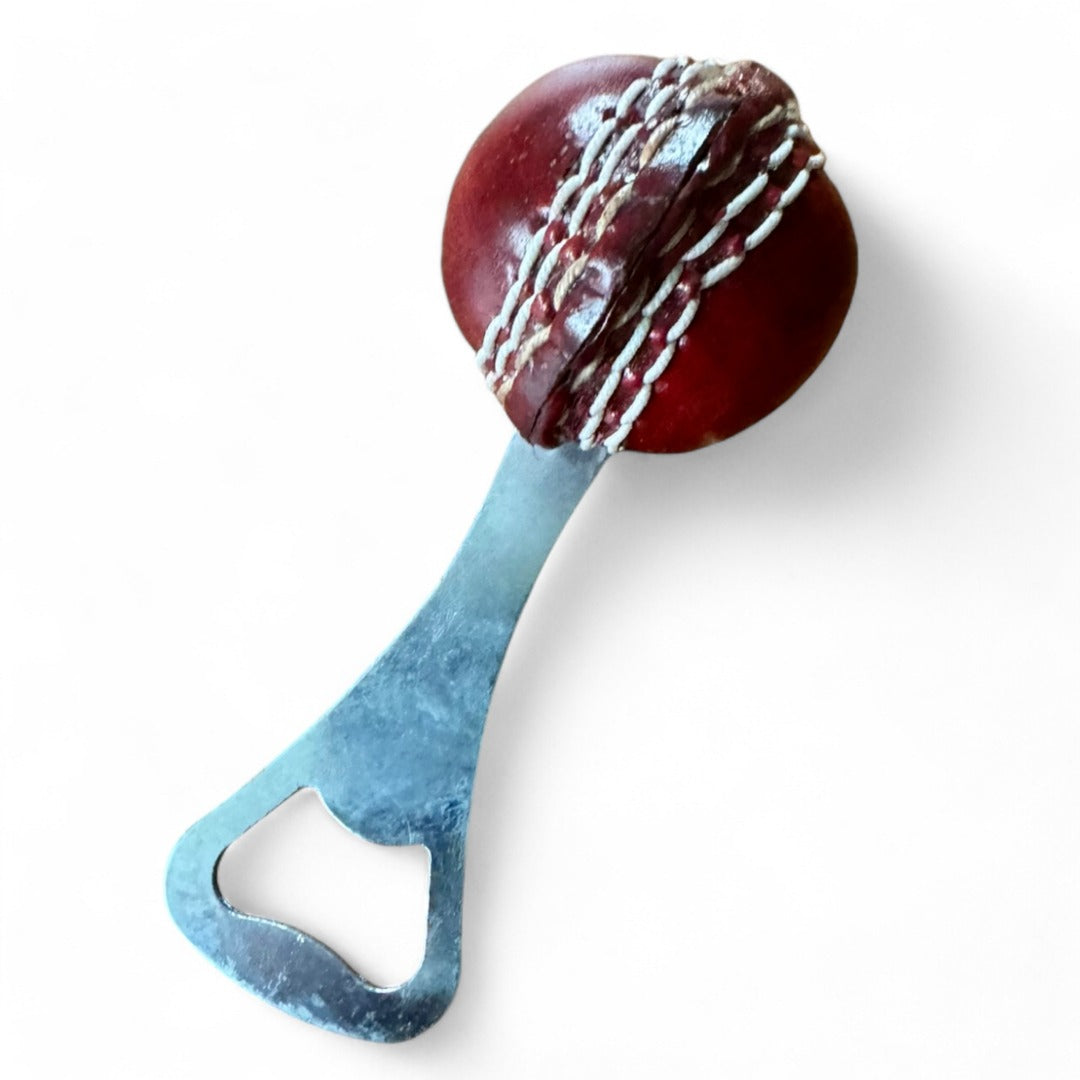 CRICKET-GIFTS Mini Lightweight Leather Cricket Ball Bottle Opener