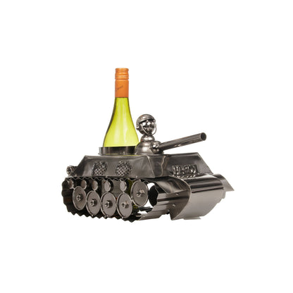 Bar Originale Bottle Holder in The Shape of a Metal Tank