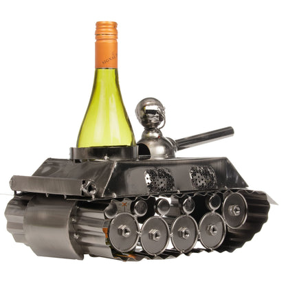 Bar Originale Bottle Holder in The Shape of a Metal Tank