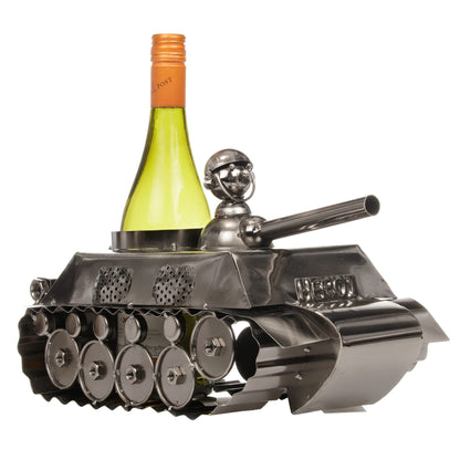 Bar Originale Bottle Holder in The Shape of a Metal Tank