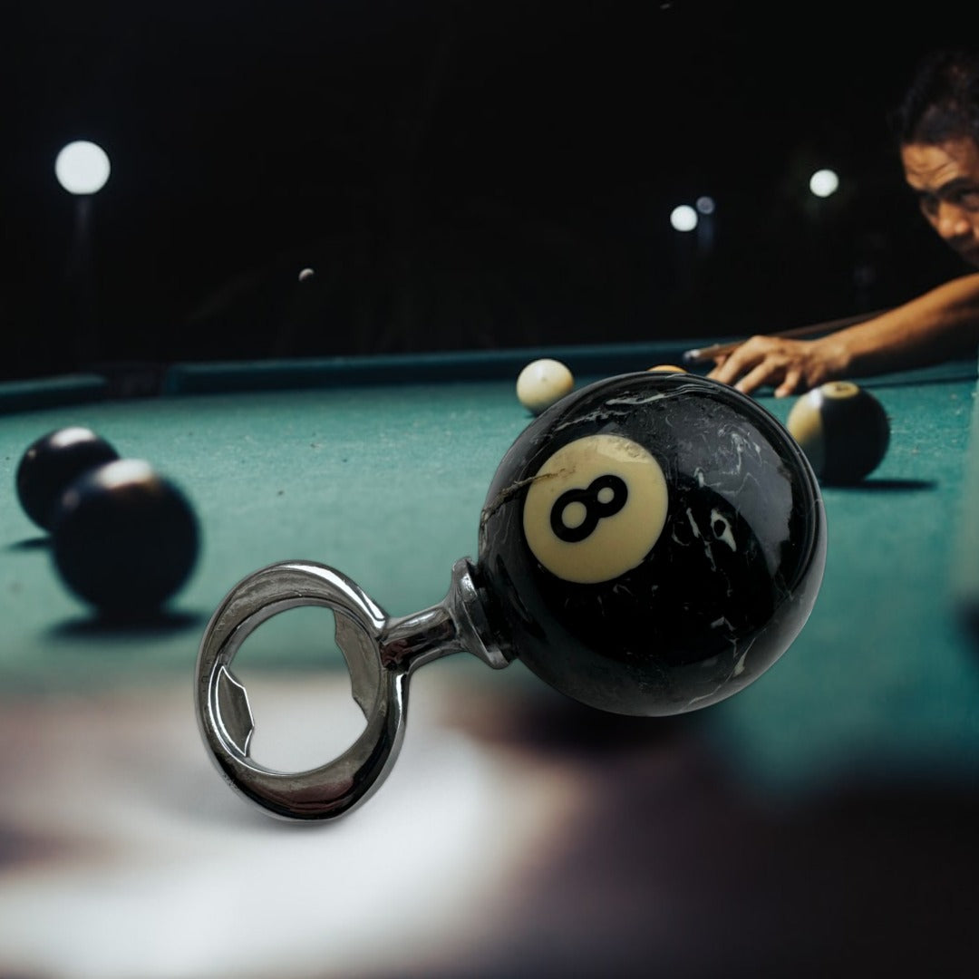 Sportgiftz 8 Ball Bottle Opener | Fun Pool Ball Design, Heavy-Duty Bottle Opener