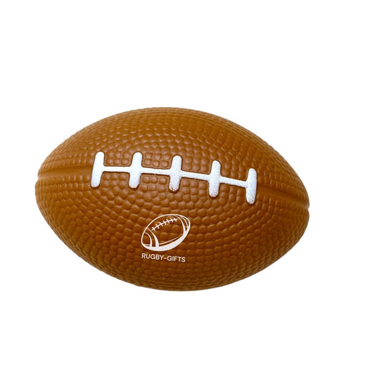 SPORTGIFTZ Large Rugby Ball Squeezy Stress Ball | Relieve Tension & Improve Focus | Ideal for Rugby Enthusiasts & Athletes | 8cm