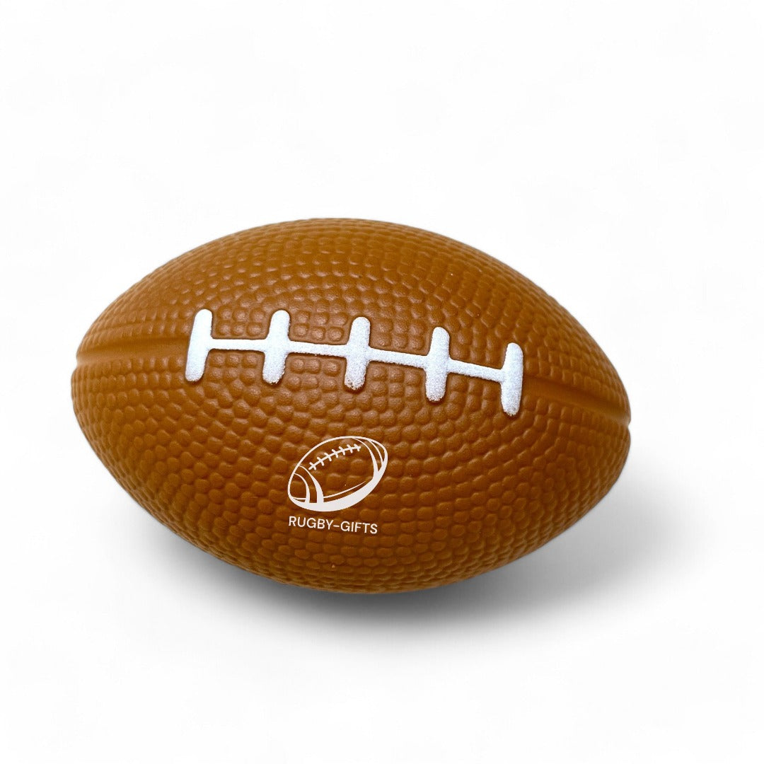 SPORTGIFTZ Large Rugby Ball Squeezy Stress Ball | Relieve Tension and Improve Focus | Ideal for Rugby Enthusiasts & Athletes | 8cm