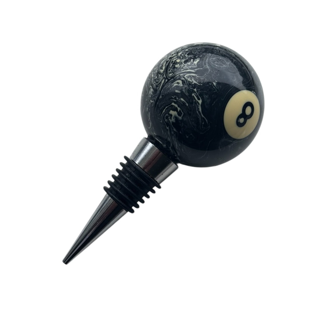 SPORTGIFTZ Pool Ball Wine & Spirit Bottle Stopper ? Stylish Billiards-Themed Seal for Bottles Up to 22mm ? Perfect Gift for Pool & Wine Lovers