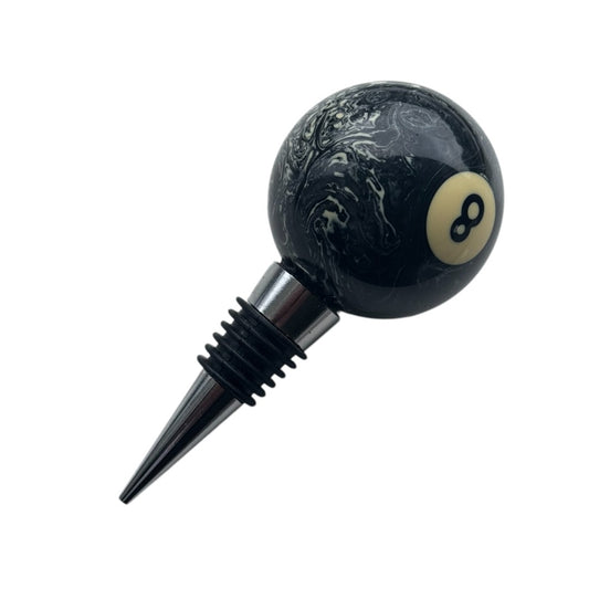 SPORTGIFTZ Pool Ball Wine & Spirit Bottle Stopper ? Stylish Billiards-Themed Seal for Bottles Up to 22mm ? Perfect Gift for Pool & Wine Lovers