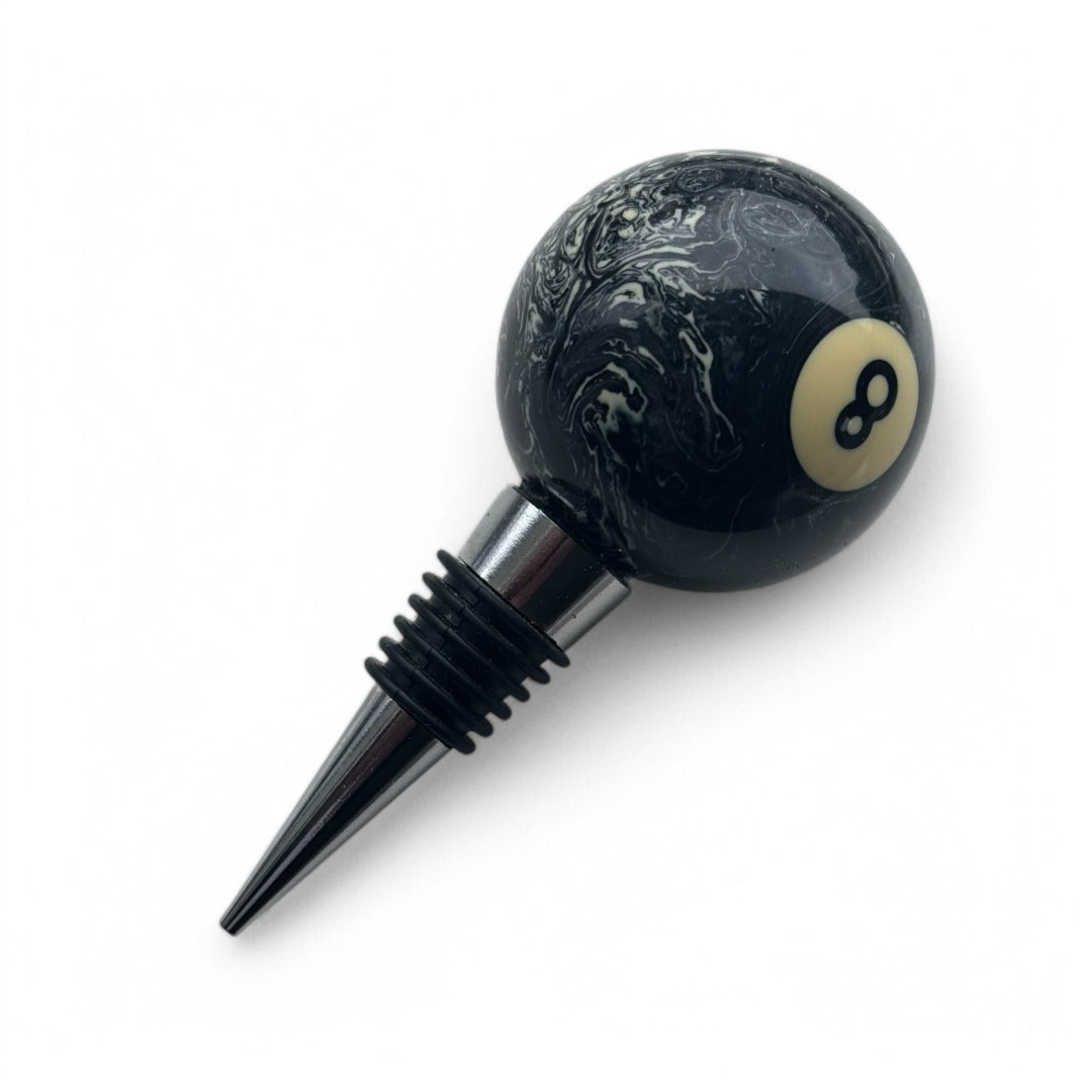 SPORTGIFTZ Pool Ball Wine & Spirit Bottle Stopper ? Stylish Billiards-Themed Seal for Bottles Up to 22mm ? Perfect Gift for Pool & Wine Lovers