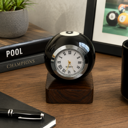SPORTGIFTZ Pool 8 Ball Desktop Clock