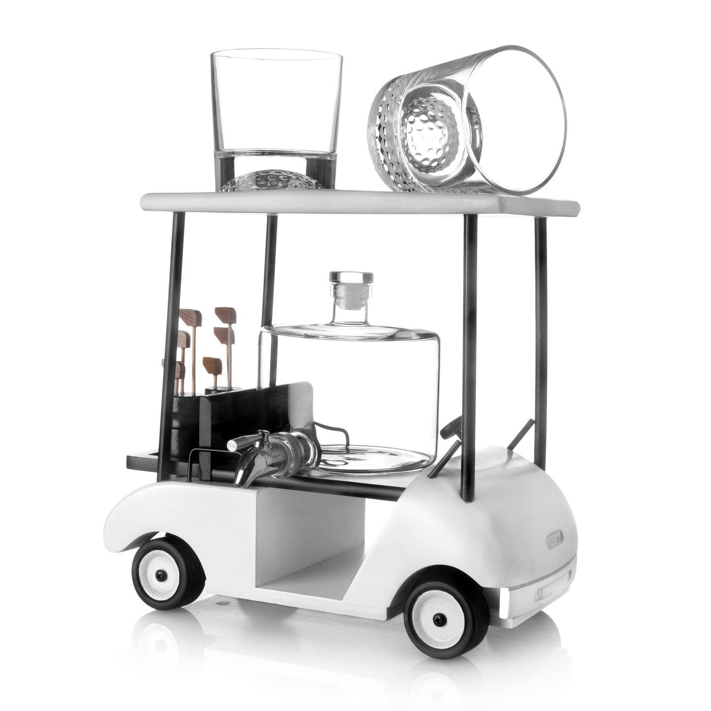 Golf Buggy Decanter Set with Glasses