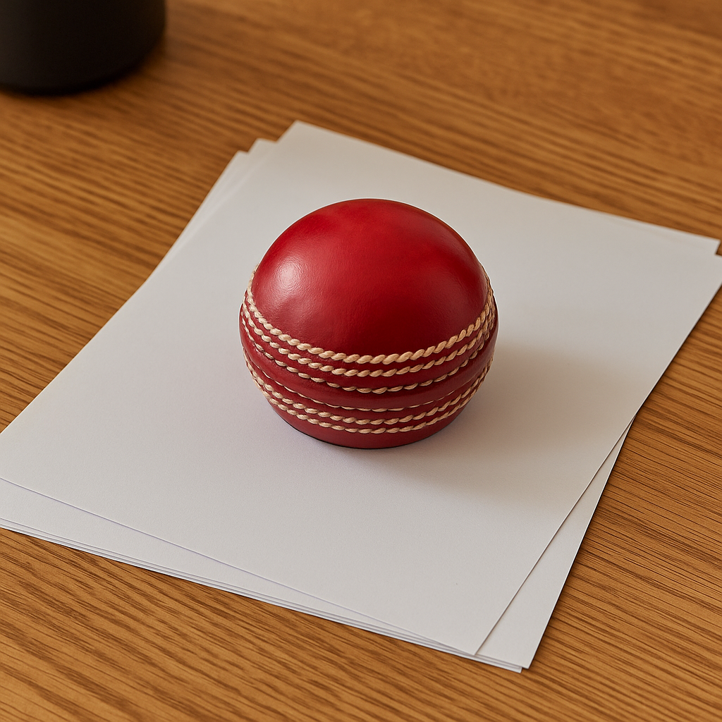 CRICKET-GIFTS Real Cricket Ball Paperweight Hand Made