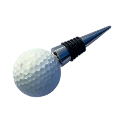 SPORTGIFTZ - Golf Ball Wine & Spirits Bottle Stopper | Genuine Golf Ball | Fits 20mm Neck Bottles | Hand Made