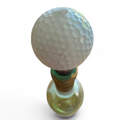 SPORTGIFTZ - Golf Ball Wine & Spirits Bottle Stopper | Genuine Golf Ball | Fits 20mm Neck Bottles | Hand Made