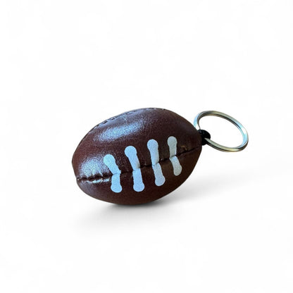 SPORTGIFTZ Rugby Ball Keychain ? Mini Sports Key Ring Accessory for Rugby Fans