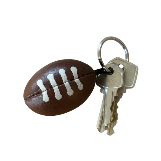 SPORTGIFTZ Rugby Ball Keychain ? Mini Sports Key Ring Accessory for Rugby Fans