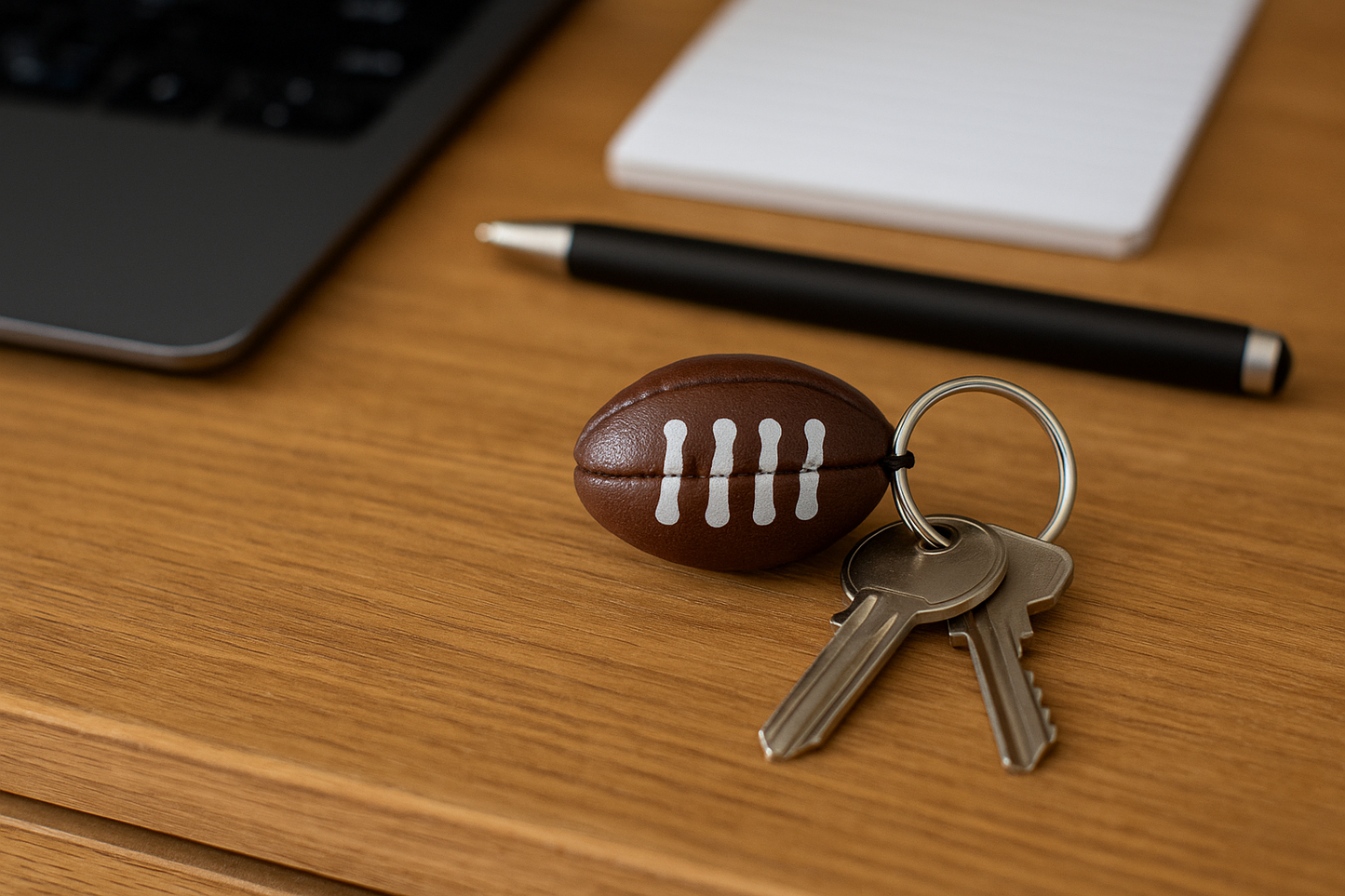 SPORTGIFTZ Rugby Ball Keychain ? Mini Sports Key Ring Accessory for Rugby Fans