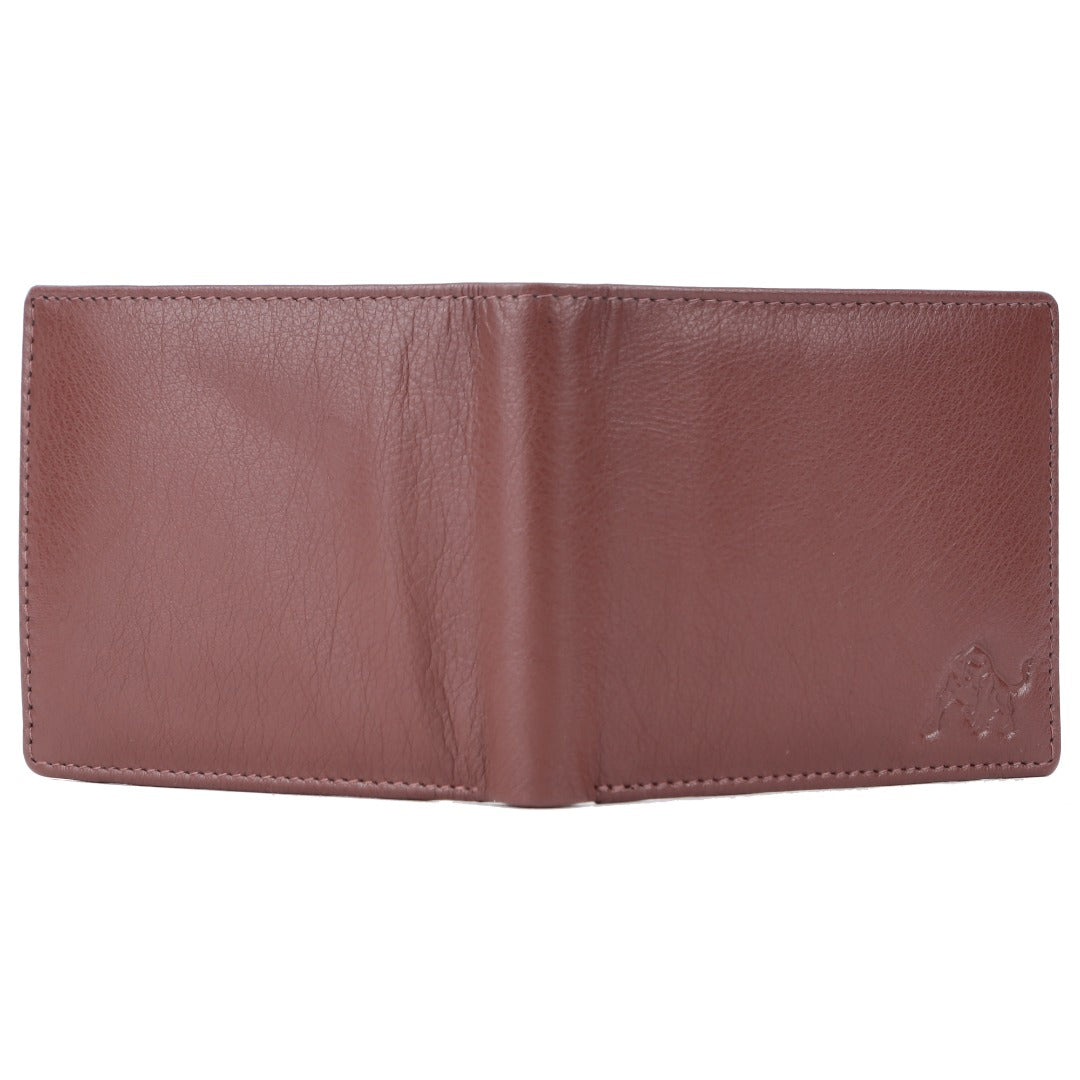 WILDBUFF Mens Brown Leather Wallet - Timeless Everyday Wallet, Gift Ready