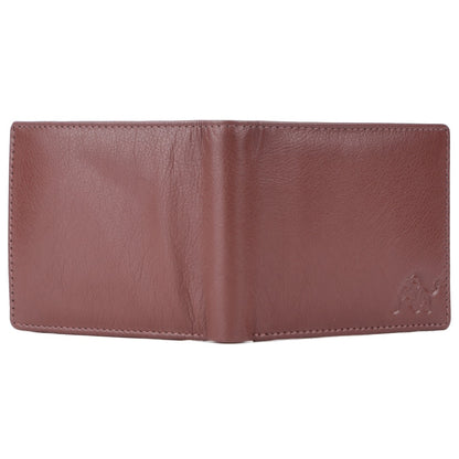 WILDBUFF Mens Brown Leather Wallet - Timeless Everyday Wallet, Gift Ready