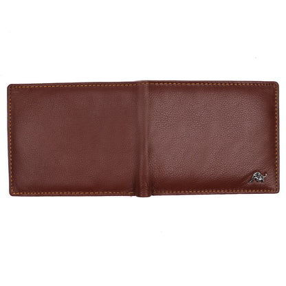 WILDBUFF Mens Brown Leather Wallet Timeless Everyday Wallet, Gift Ready
